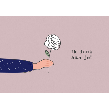 Flower greeting card I'm thinking of you