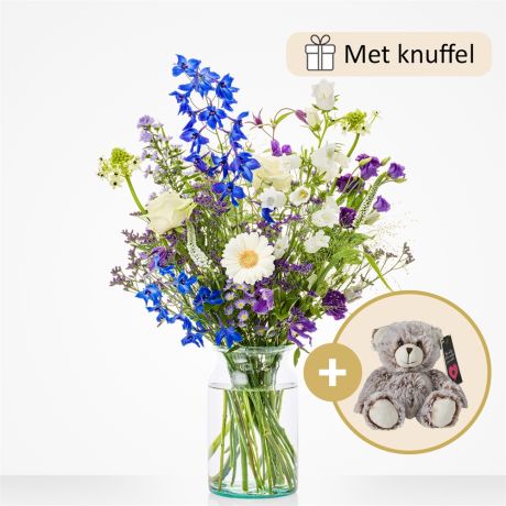 Cadeauset Geboorte blauw (met knuffel)