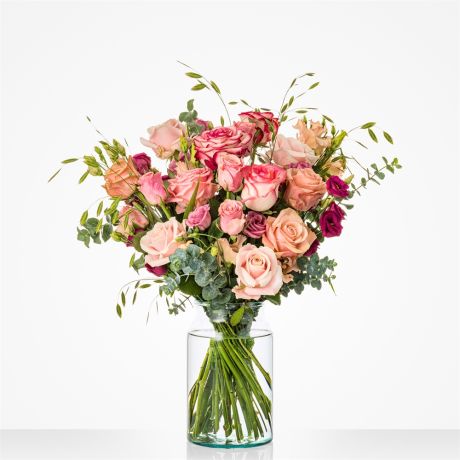 Boeket Roze rozen boeket