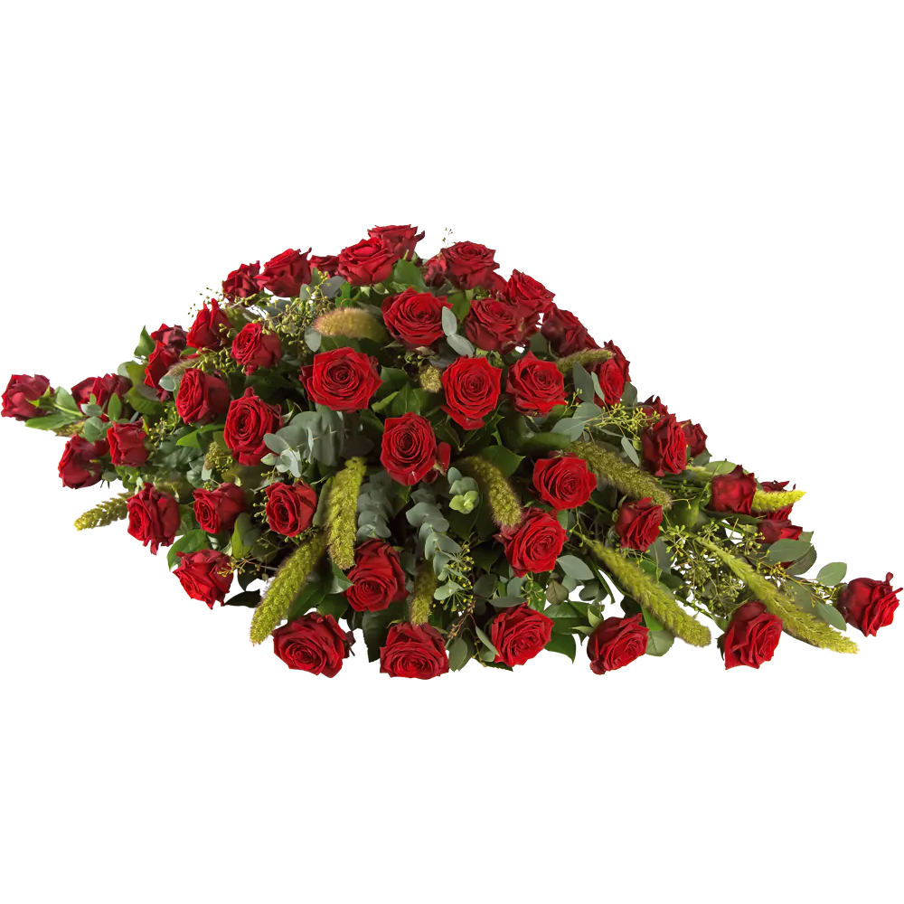 Rouwwerk Rouwarrangement rozen