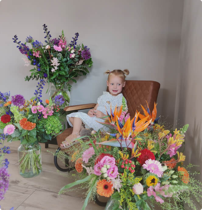 The most beautiful bouquets at florist Stiens