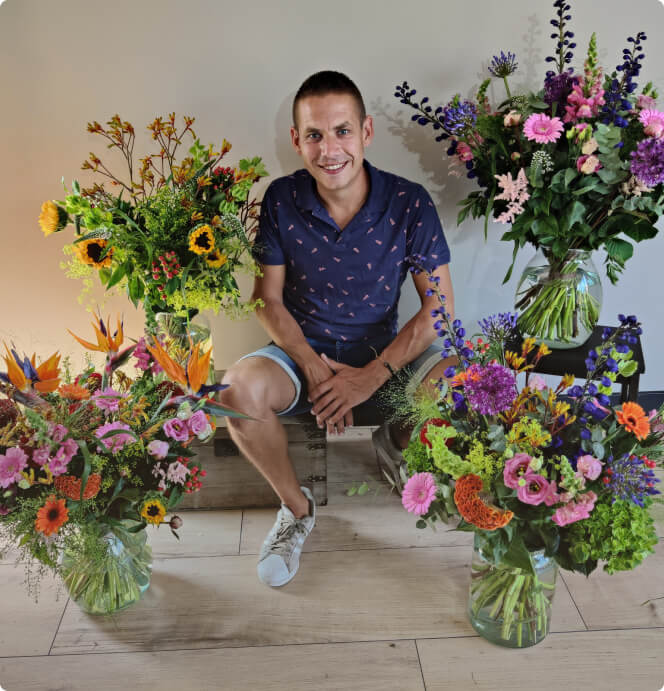 Beautiful bouquets of flowers from the florist in Dokkum