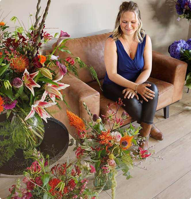 Beautiful bouquets of flowers from the florist in Amsterdam